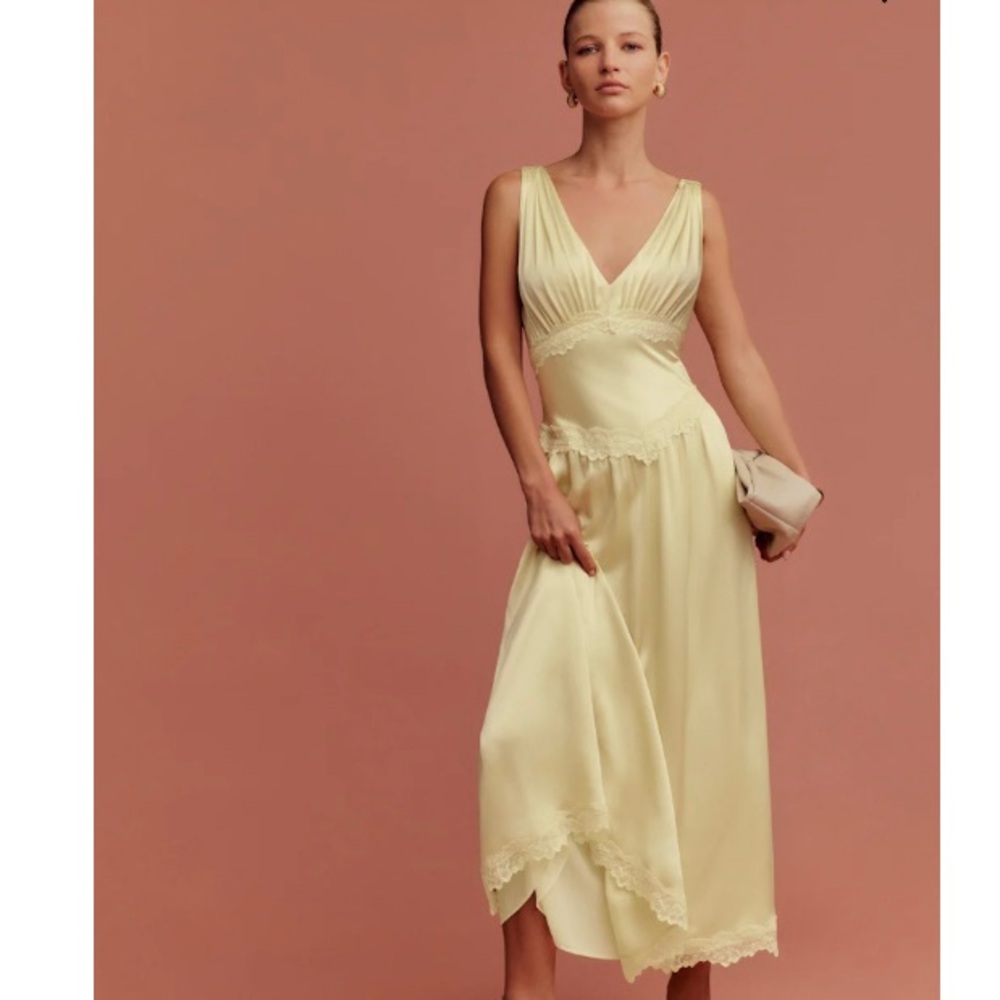 Reformation Yellow Dress